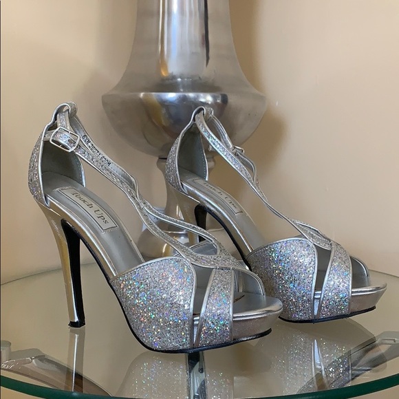 Touch Ups Shoes - Touch Ups Tiara Silver Sandal Size 6.5